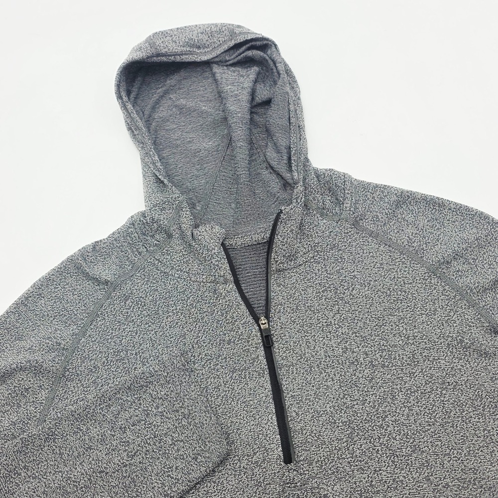 Lululemon Metal Vent Tech Hoodie Mens XL Gray Space Dye Quarter Zip Pullover